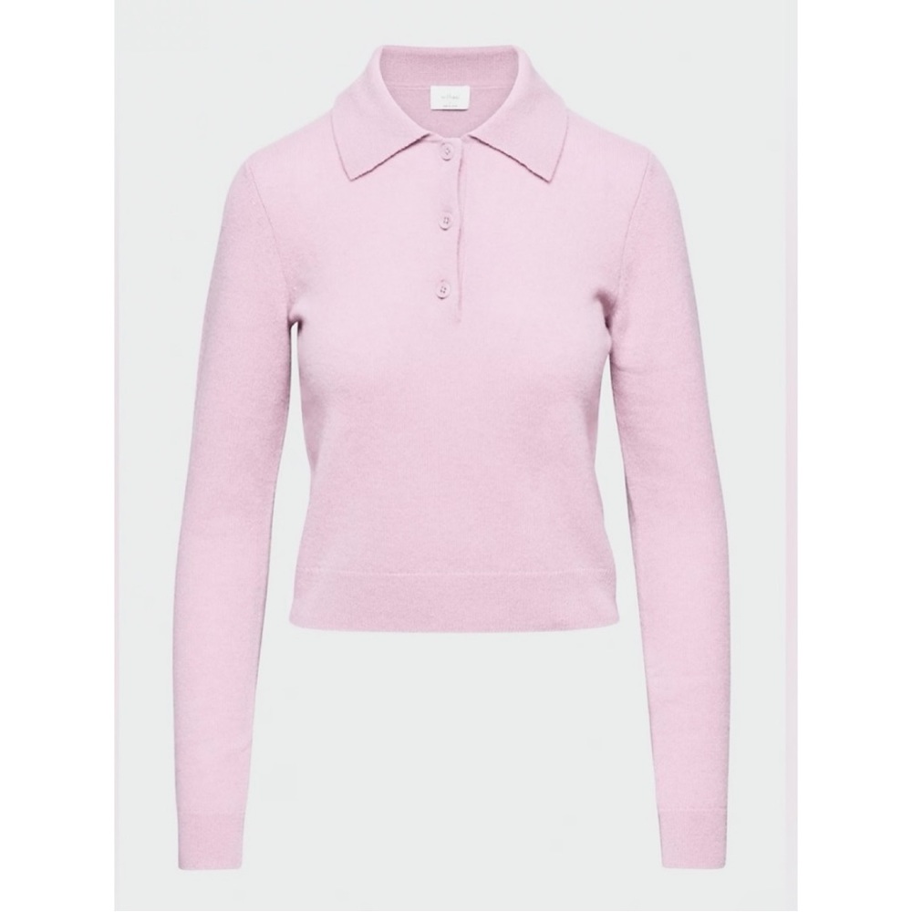 nwot Wilfred Florence cashmere luxelite sweater M L Talc pink read!
